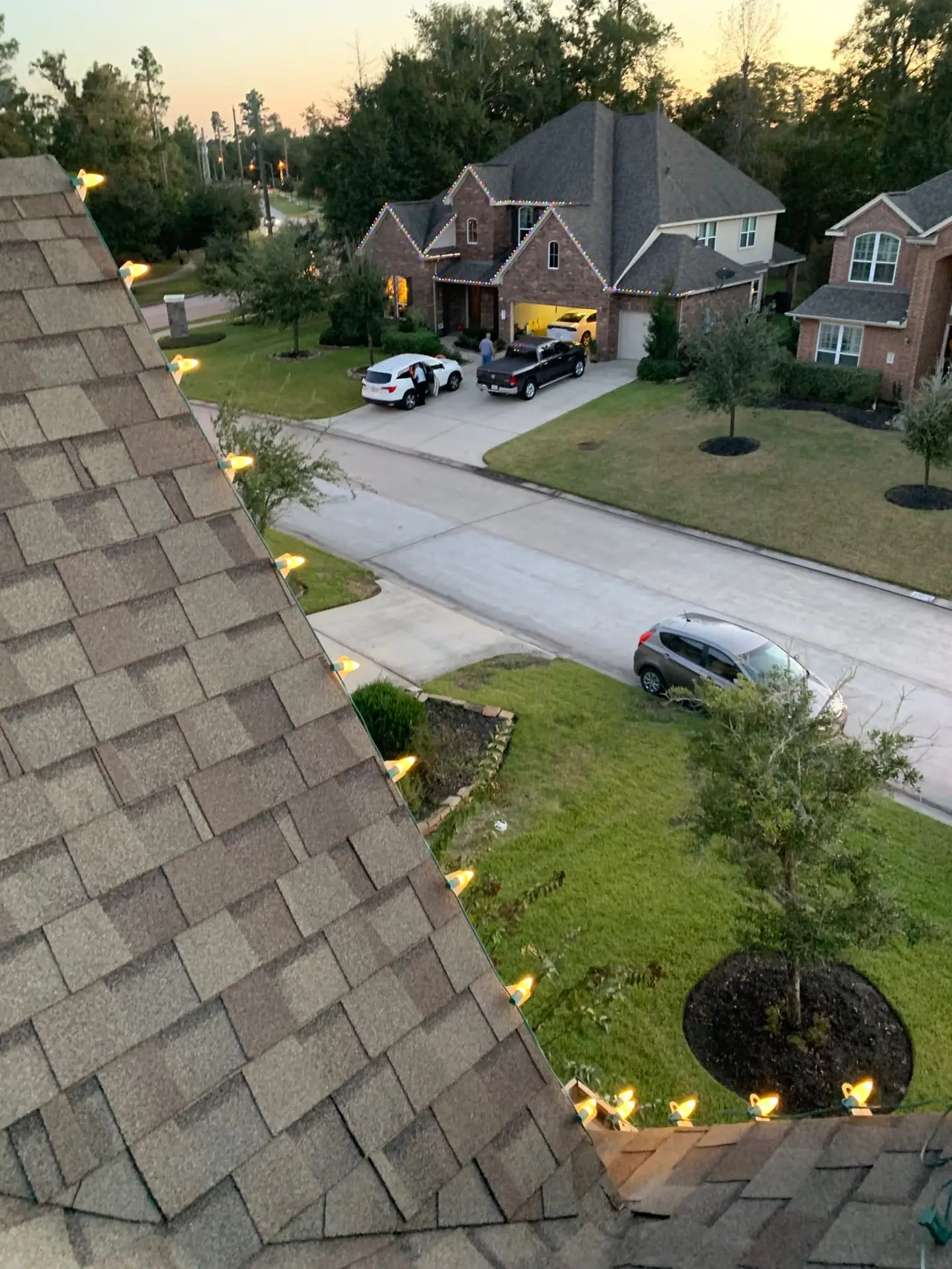 Aerial view. Installation in progress